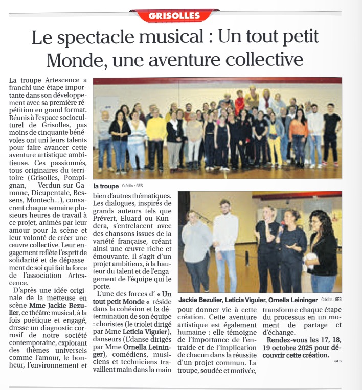 Article du petit journal Article du petit journal