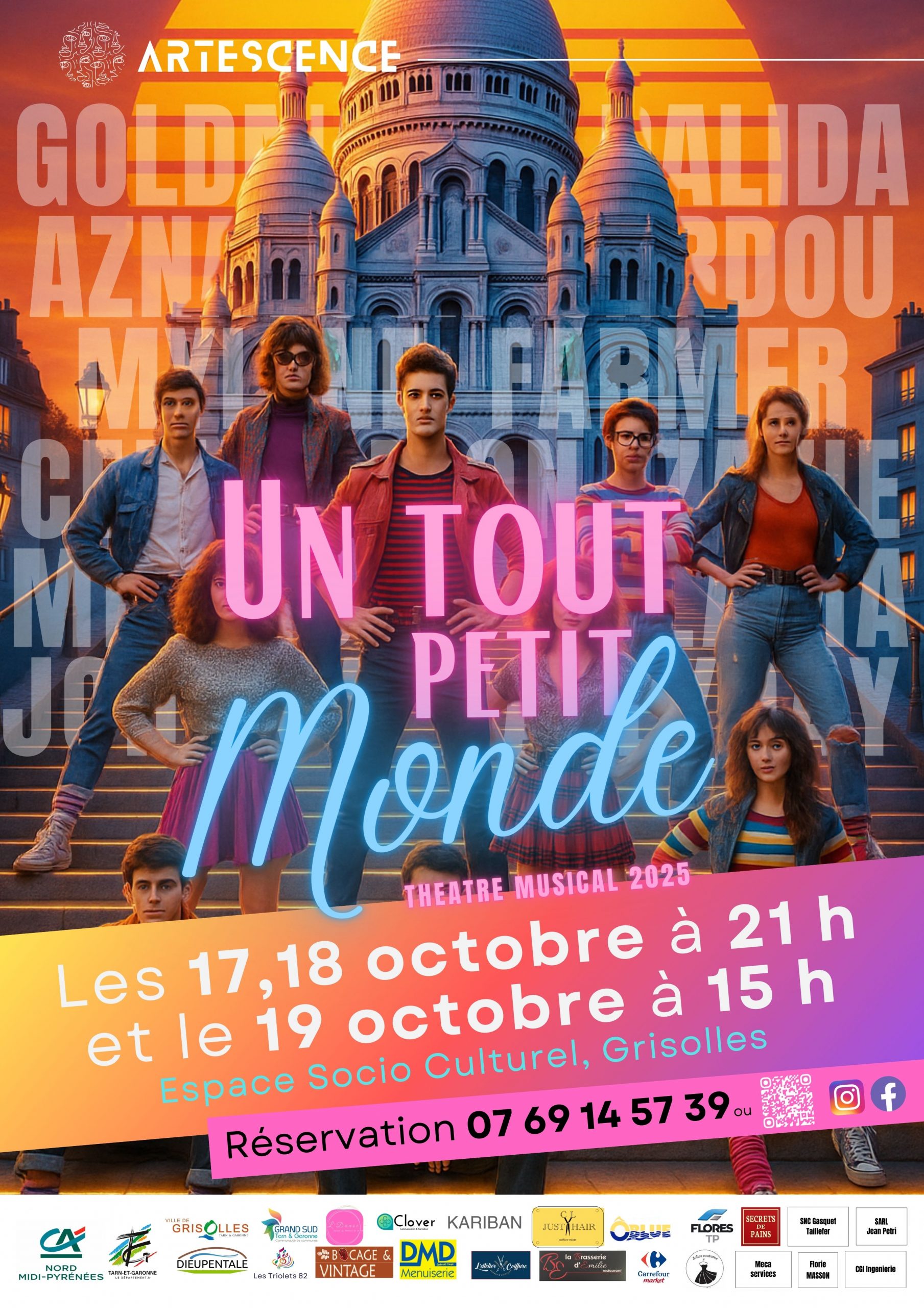 Affiche Grisolles (2) Contactez la troupe Artescence à Grisolles pour toute question sur le spectacle Un tout petit Monde : réservation, partenariat, presse ou infos pratiques.